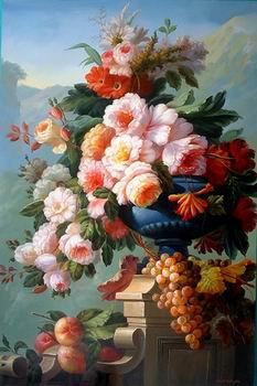 unknow artist Floral, beautiful classical still life of flowers.122 oil painting picture